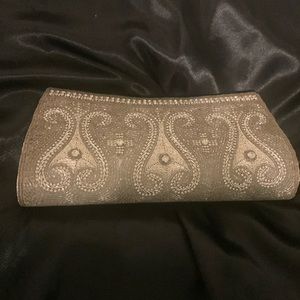 Vintage bridal beaded clutch